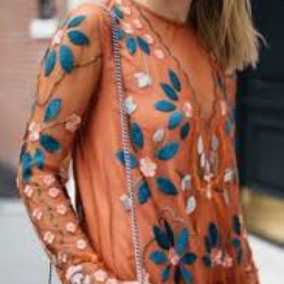 Free People “Hearts Are Wild” Mini Dress (NWOT) - Picture 11 of 13